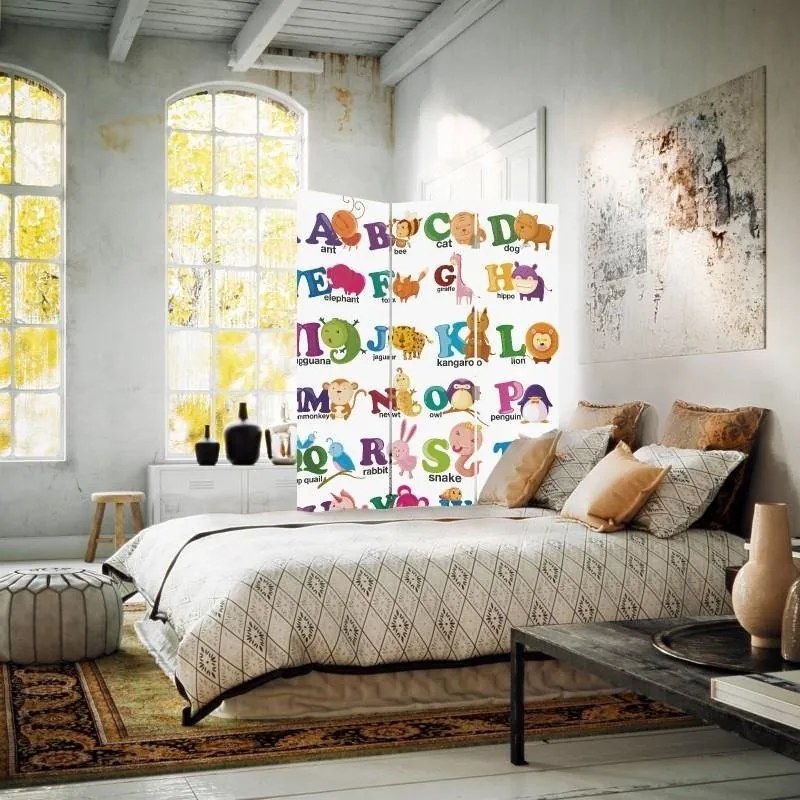 Gario Paraván Képes ábécé Méret: 145 x 170 cm, Kivitelezés: Klasszikus paraván