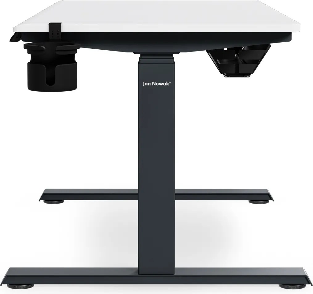Elektromos íróasztal magasságállítással ergonomikus antracit-fehér, 1200x600 mm: ARIA