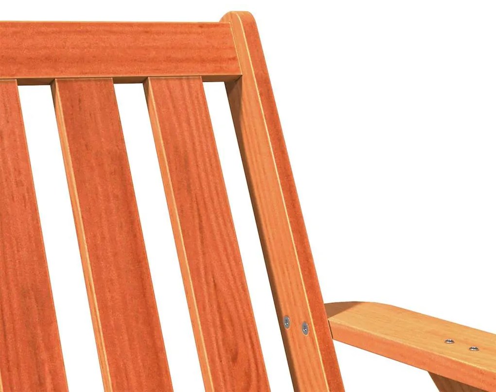 Kerti adirondack szék viaszbarna 75x77x77 cm tömör fa fenyőfa