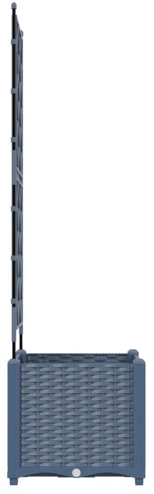 Kertész cserép rácsos változattal Szürke 40 x 40 x 143 cm PP