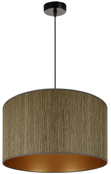 Brilagi - Boston Roller függeszték 1xE27/15W/230V, 45 cm, barna/arany