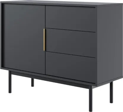 VIVA KOMODA VI03 1D3S 104 CZARNY/N.CZARNE/U.ZŁOTE