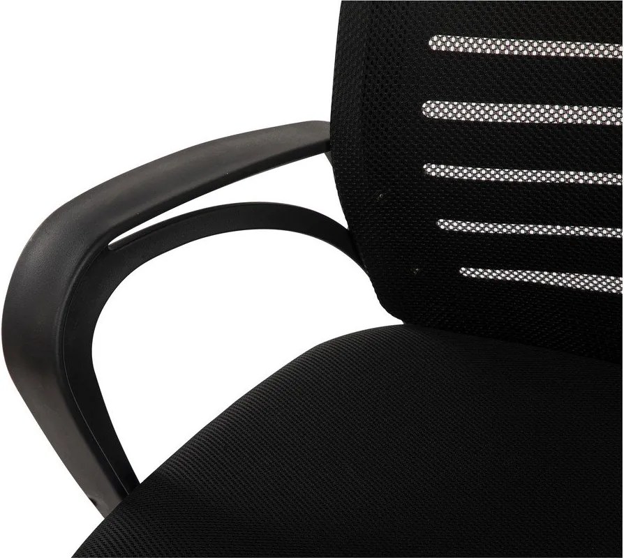 Fekete kárpitozott irodai szék Evon – Bonami Essentials