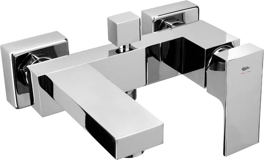 Egykaros fali kád-zuhany csaptelep Bisk Arktic ezüst