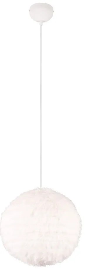 Krémszínű függőlámpa ø 35 cm Furry – Trio