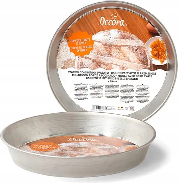 Kúpos tortaforma 22 x 4 cm Decora