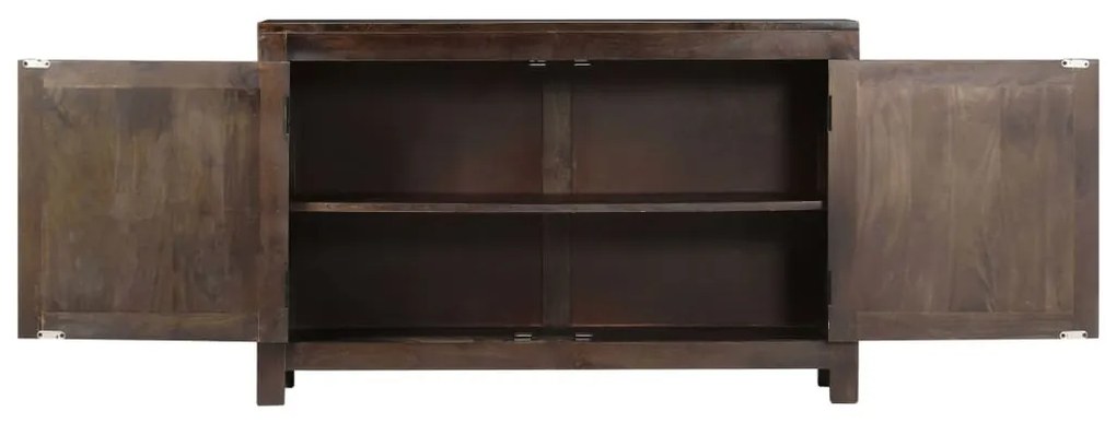 faragott tömör mangófa tálalószekrény 110 x 35 x 70 cm