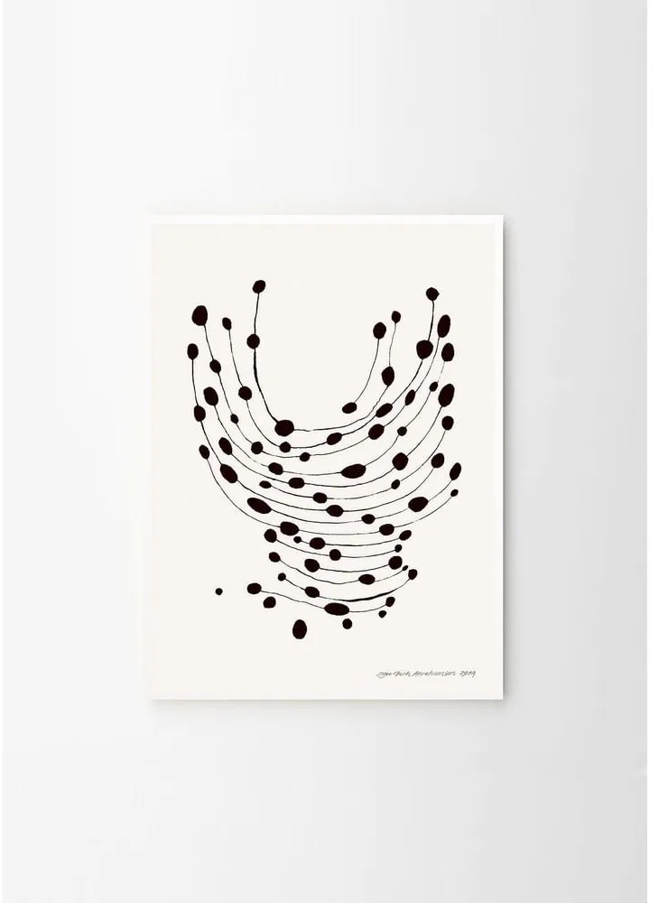 Poszter 30x40 cm Dancing Dots – Leise Dich Abrahamsen – The Poster Club