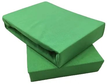 Jersey zöld kiwi lepedő TiaHome - 160x200cm
