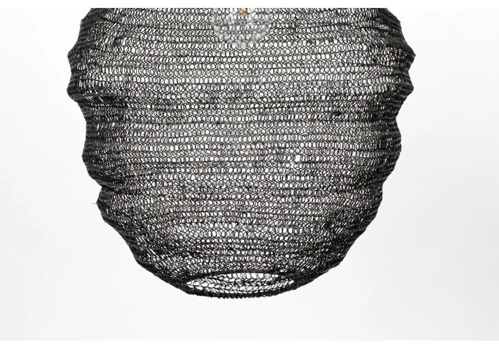 Lena fekete függőlámpa, ø 37 cm - White Label