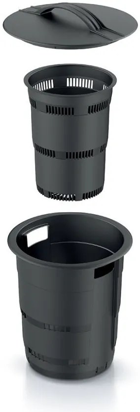 Prosperplast COMBIOSOIL komposztáló fekete 25cm