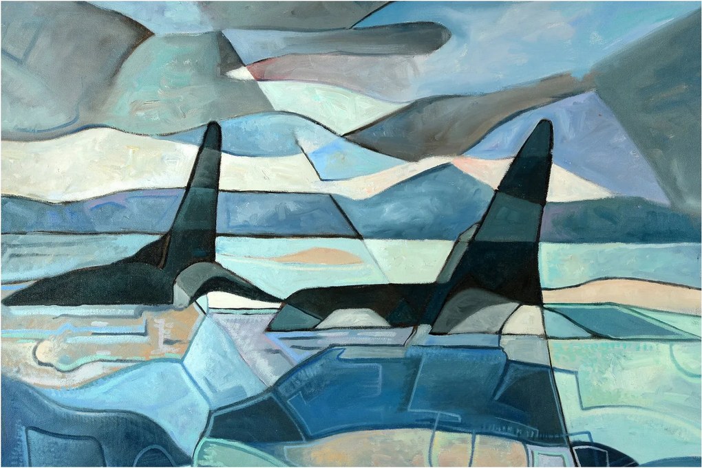 Kép - Orcas (90x60 cm)