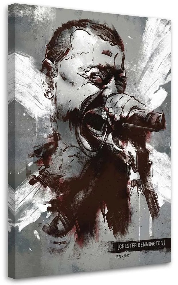Gario Vászonkép Chester Bennington Linkin Park - Nikita Abakumov Méret: 60 x 90 cm