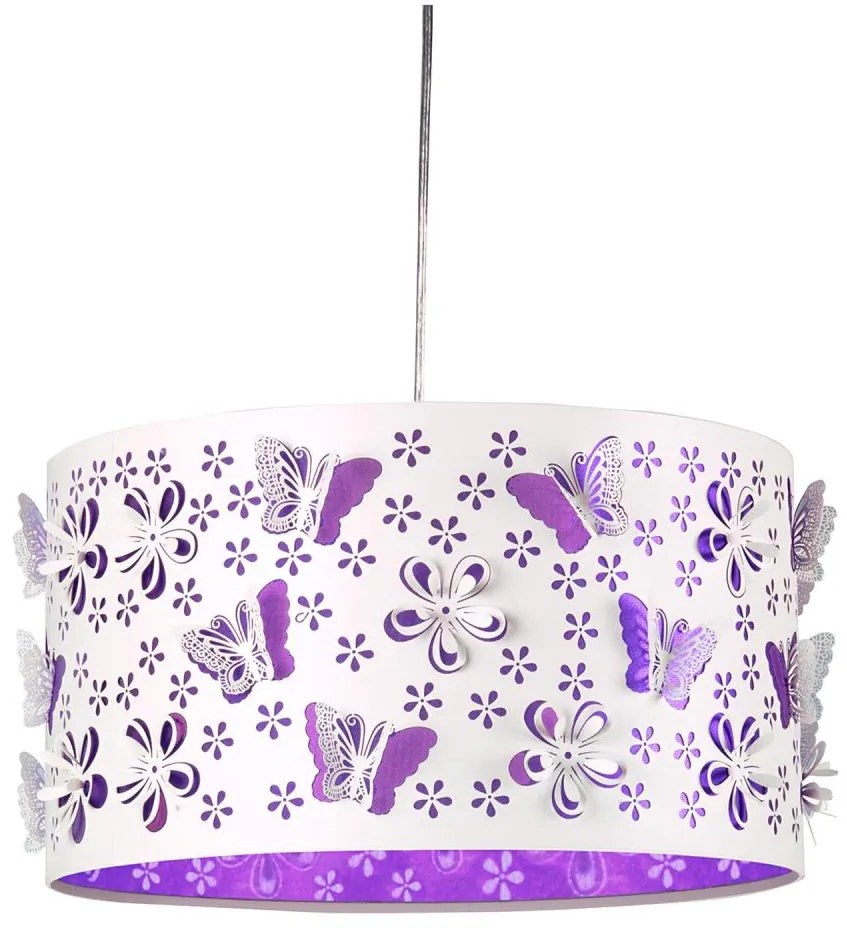 ONLI - Gyerek csillár TITILLA 1xE27/22W/230V lila/fehér