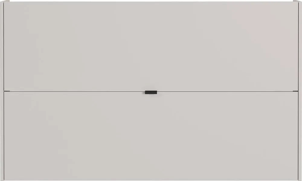 Krémszínű billenő ajtós-függő cipőtartó tölgyfa dekorral 140x83x18 cm Ameca – Germania