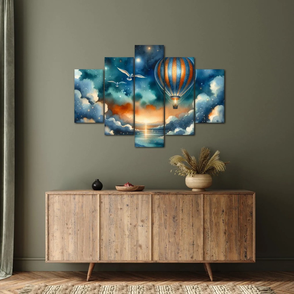 Kép - Repülés az éjjeli ég alatt (150x105 cm)