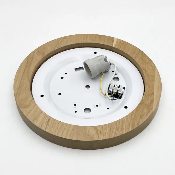 Brilagi - LED Mennyezeti lámpa BELLADONNA 1xE27/15W/230V átm. 30 cm fehér/tölgy