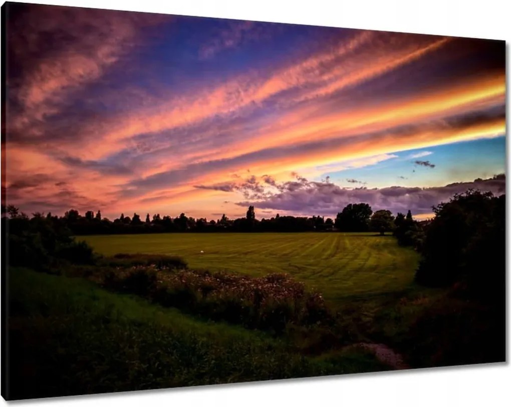 Vászonkép 100x70 Naplementekor az égbolt