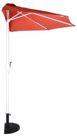 Balkon napernyő fékör alakú 270 cm terrakotta+kiegészítő