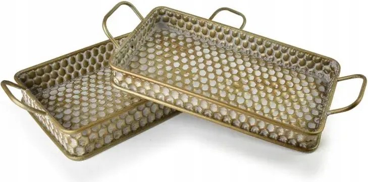 Dekorációs tálca Hexagon Glow XL 48cm