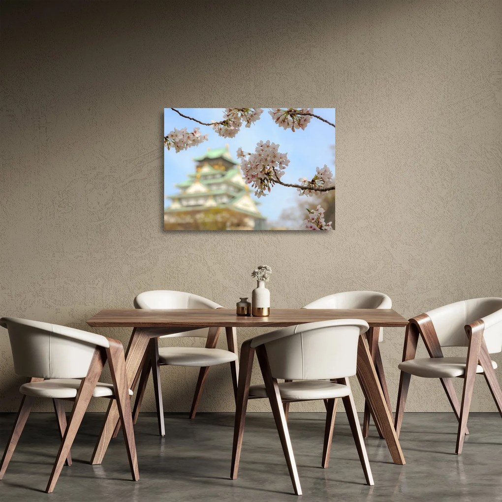 Üveg kép - Sakura (70x50 cm)
