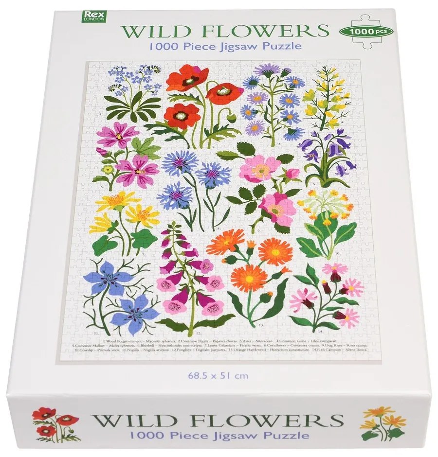 Puzzle (darabszám 1000) Wild Flowers – Rex London
