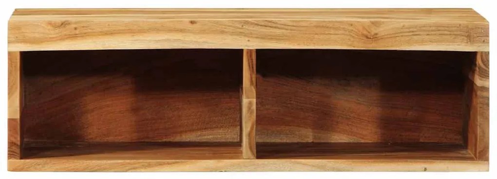 tömör akácfa falra szerelhető TV-szekrény 60x30x19 cm