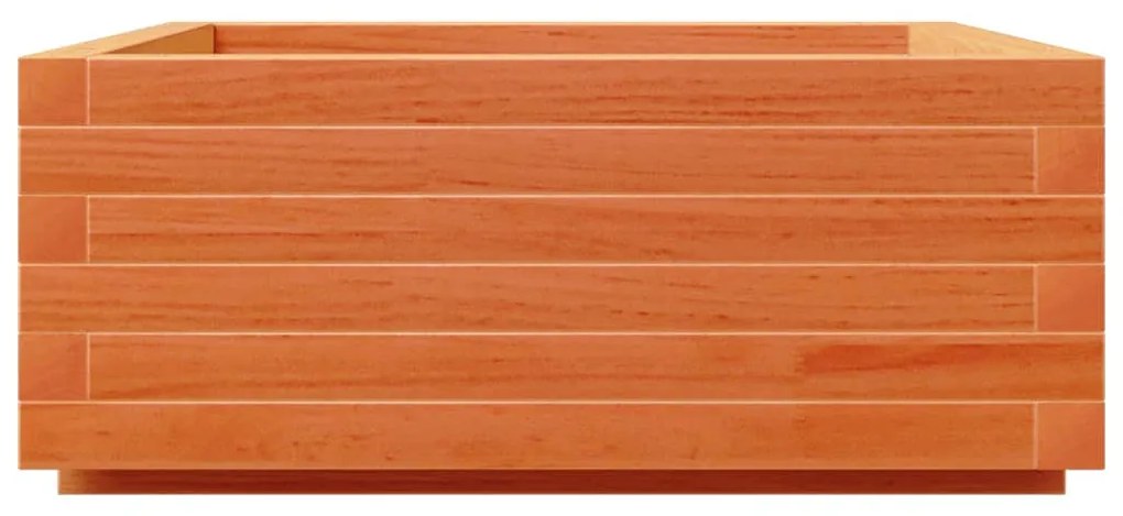 vidaXL viaszbarna tömör fenyőfa kerti virágláda 60 x 60 x 26,5 cm