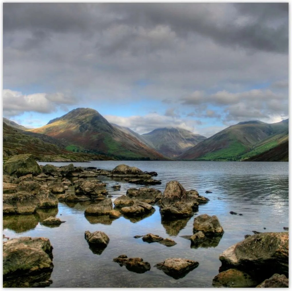 Poszterek 140x140 Nagy kövek a folyóban