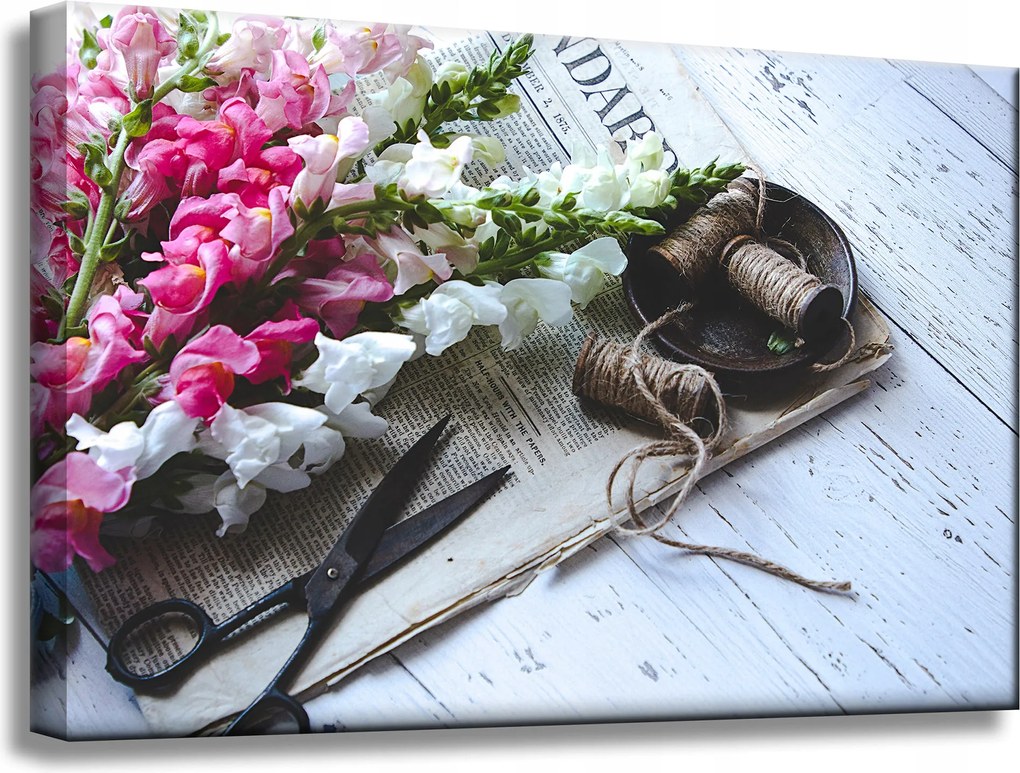 Vászonkép Vizslabotana leveleken 60x40