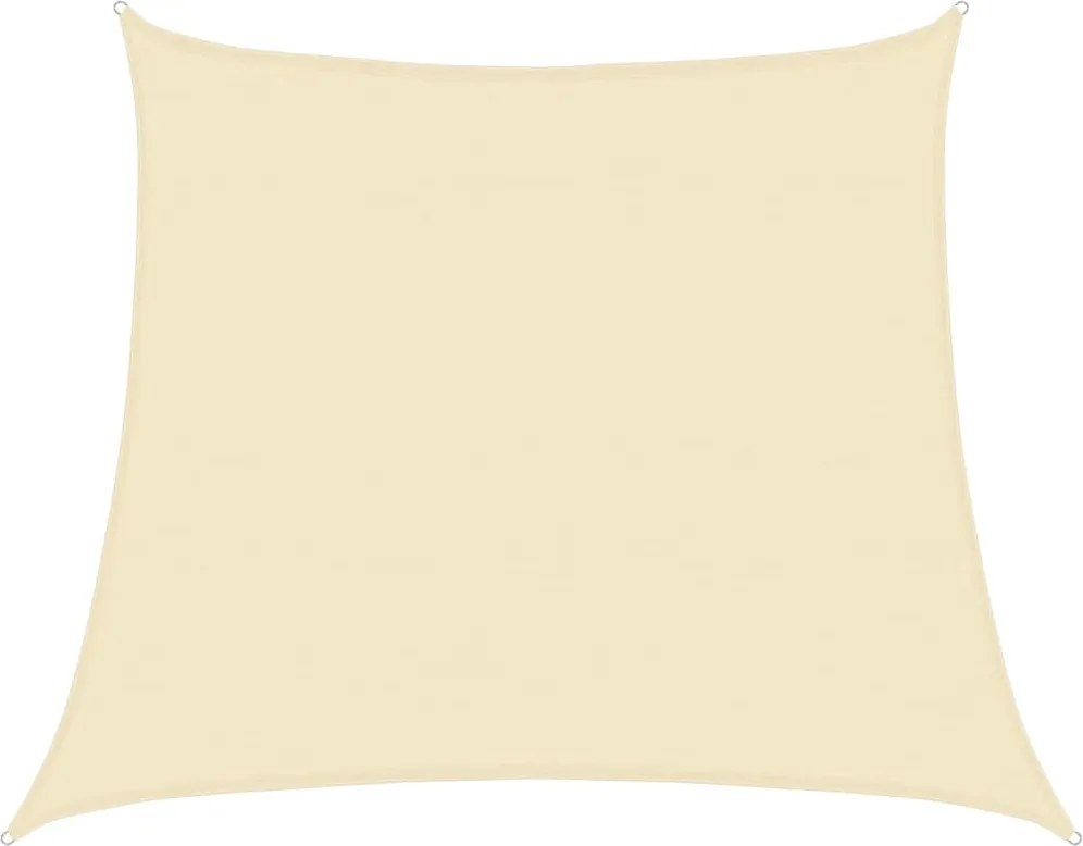 vidaXL krémszínű HDPE napvitorla 160 g/m² 4/5 x 4 m