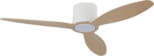ZEVENTI - LED mennyezeti ventilátor VENTORA LED/24W/230V Wi-Fi Tuya fehér/tölgy + távirányító