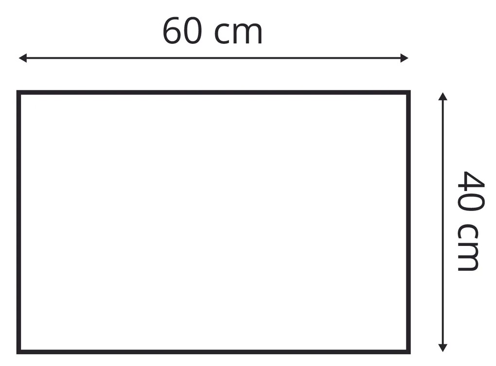 Bársony kárpitozott panel - Téglalap - 60x40cm Szín: Azúrkék