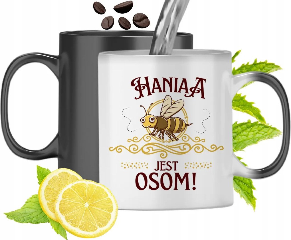 Mágikus Bögre Hani Fekete Színváltós, fényképes nyomattal