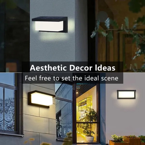 Brilagi - LED Napelemes érzékelős fali lámpa BRICKY LED/5W/6V IP65