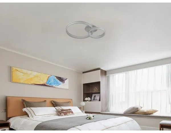 LED Dimmelhető felületre szerelhető csillár LED/110W/230V 3000-6500K + távirányítás