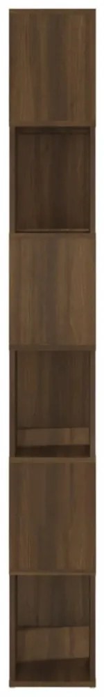 barna tölgy könyvszekrény/térelválasztó 60 x 24 x 186 cm