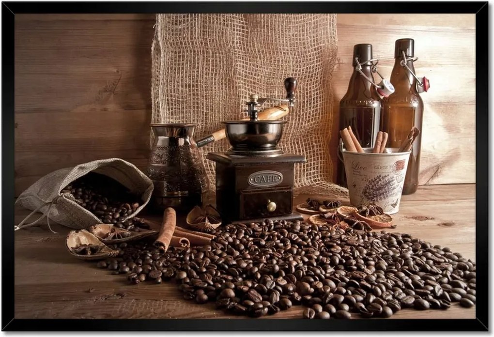 Poszterek keretben 60x40 Kávé világa