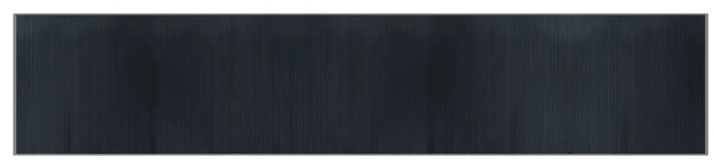 négyszögletű szürke bambusz szőnyeg 100 x 1000 cm