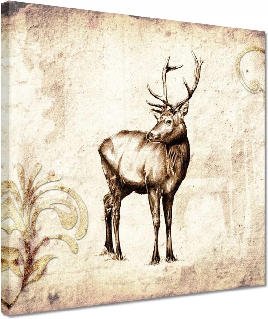 Vászonkép 30x30 Szarvas