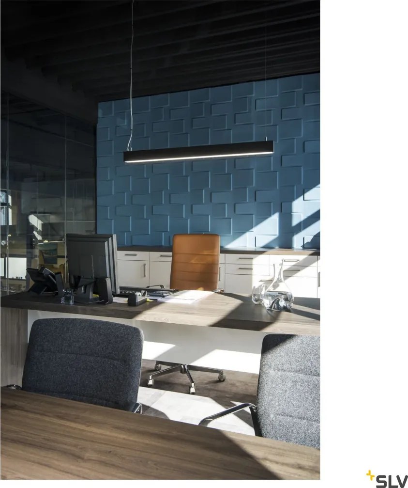 SLV 1001403 GLENOS Modern Led Függesztett Lámpa Fekete LED IP20