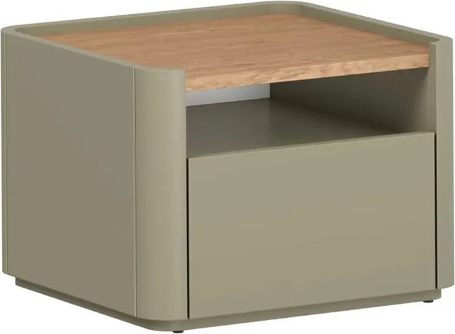 Elivo éjjeliszekrény 50 cm fiókkal - eukaliptusz / baltic dune tölgy