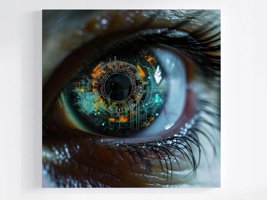 Canvas Szem Cyberoko Cyberpunk Vászonkép 80x80