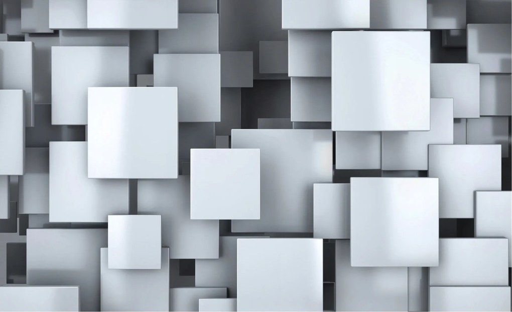 Tapéta Absztrakt figurák szürke-fehér minimalizmus perspektíva 208x146 +ragasztó