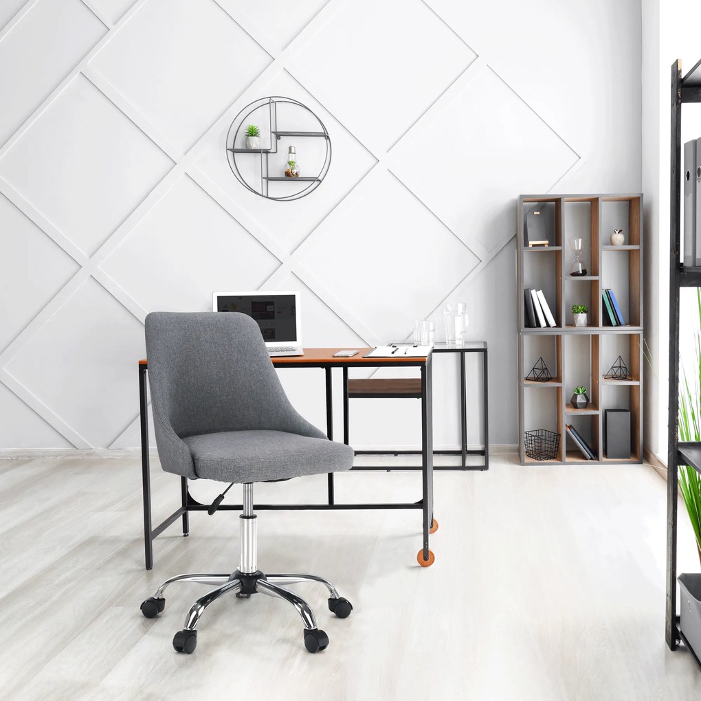 Irodai szék, szürke/króm, EDIZ