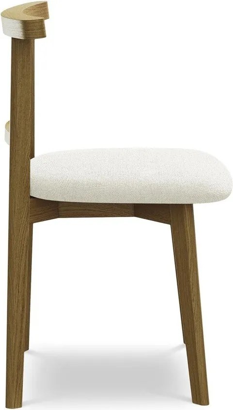 Krémszínű tömörfa étkezőszék Ohelo – Makamii