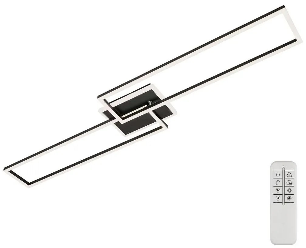 Brilo - LED Dimmelhető felületre szerelhető csillár FRAME 2xLED/20W/230V 2700-6500K + távirányító