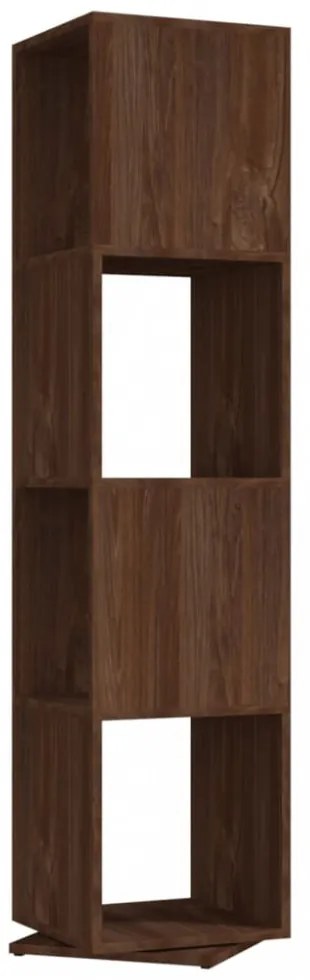barna tölgyszínű szerelt fa forgószekrény 34,5x34,5x75,5 cm