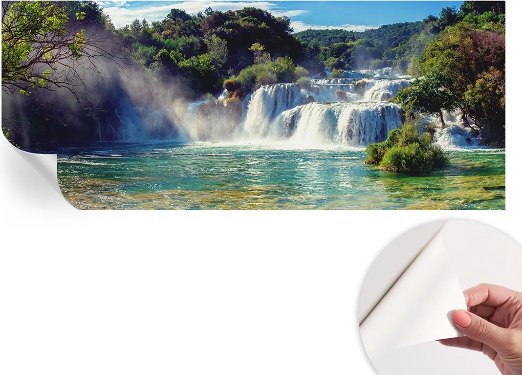 Fotótapéta Öntapadós Design Divatos Vízesés táj 250x104 cm