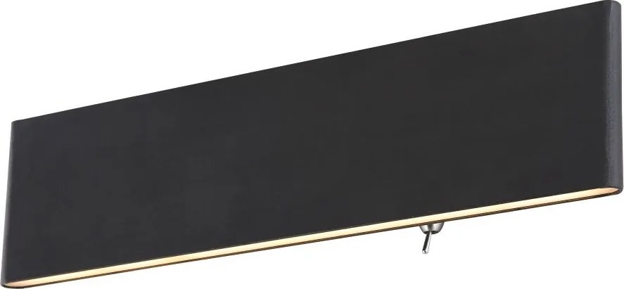 Led fali lámpa 12W Siegfried fekete-fehér opálos akril